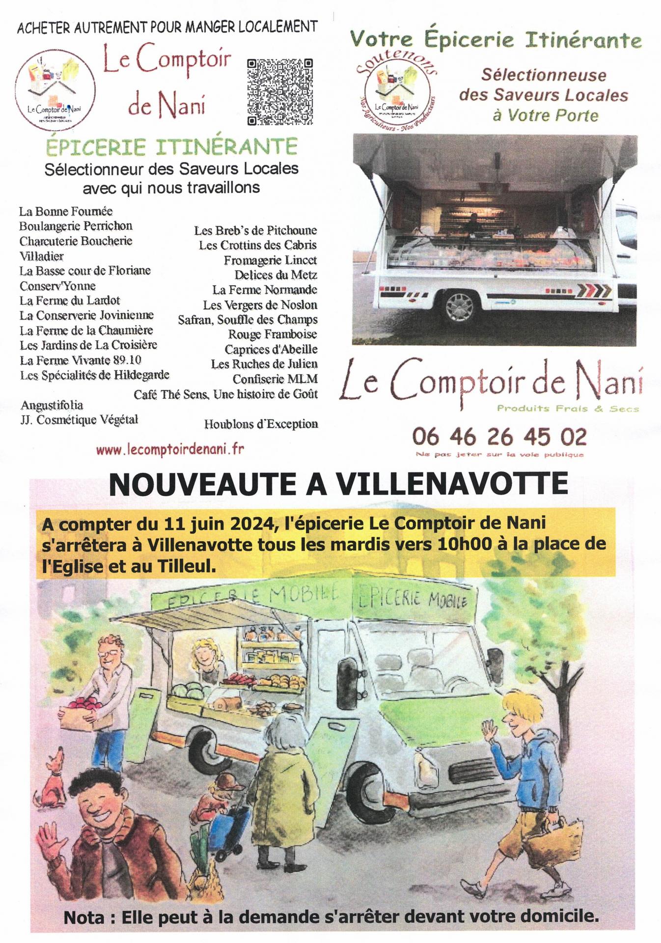 Le Comptoir de Nani, épicerie itinérante