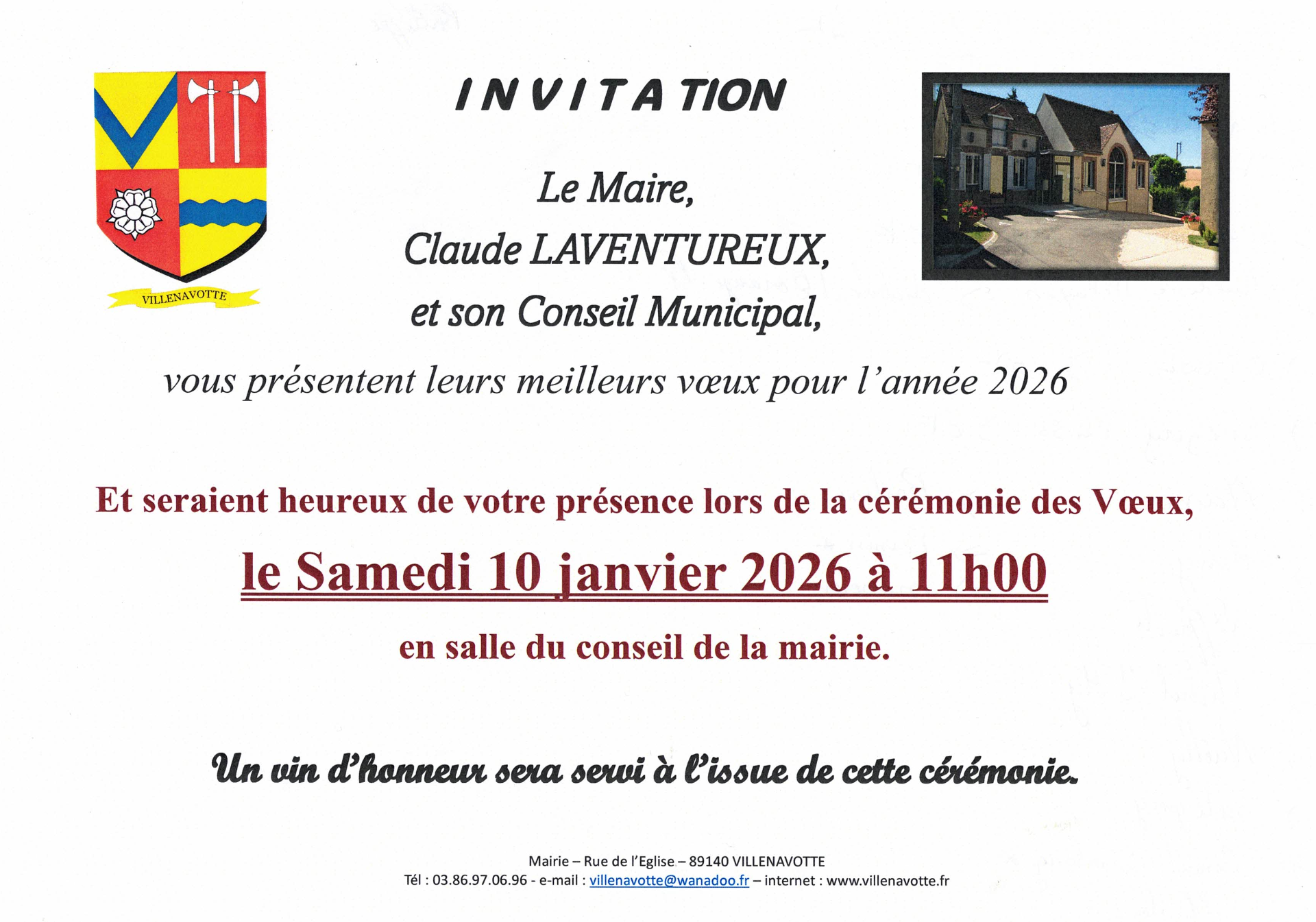 Cérémonie des Vœux 2026