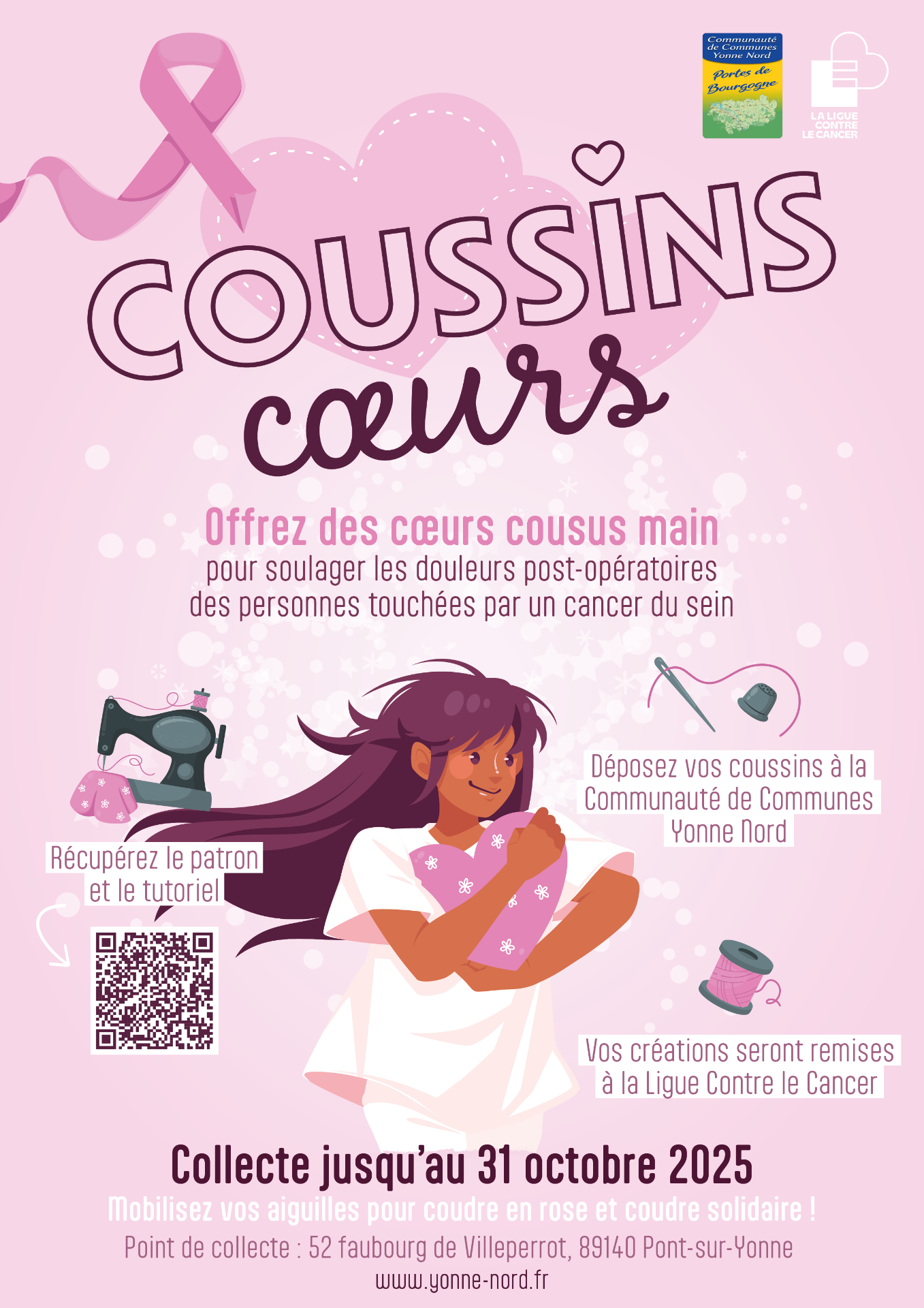 Coussins Cœurs